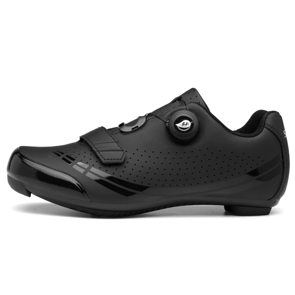 Chaussures Cyclisme Route Femme Peloton - Noir Taille EU 39 / US 10.5 - Avec Cales Delta