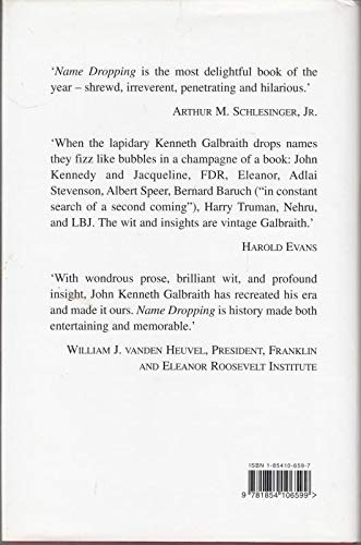 Name-Dropping; From F.D.R. On 1854106597 Book Cover