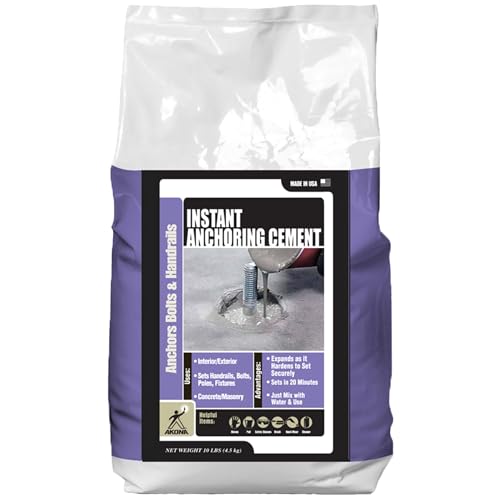 Akona Instant Anchoring Cement - Quick Setting Powder, Set Railings, Bolts, Poles, Fixtures, and...