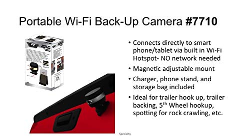 RAMPAGE PRODUCTS 7710 Universal Portable Wi-Fi Backup Camera - Thumbnail 6