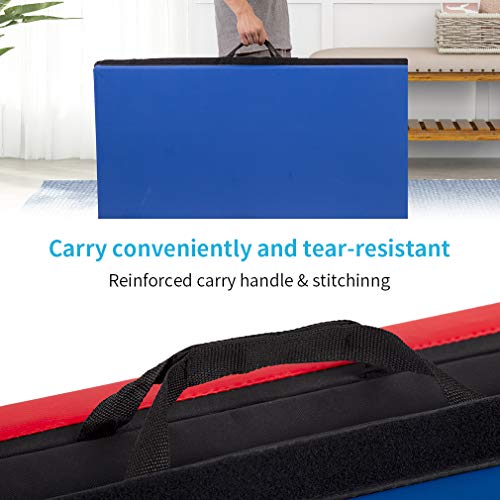 Bestmassage YM-R4-CM Gymnastics Mat Gym Mat 4 Folding Lightweight Tumbling Mat 2 Inches Thick Yoga Exercise Mat Portable Mat Equipment thumb #5