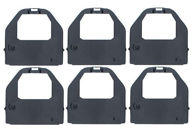 SuppliesMAX Compatible Replacement for Panasonic KX-P2120/P2123/P2124/P2180/P3123/P3124 Black Printer Ribbons (6/PK) (KX-P150)