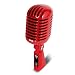 Pyle Classic Retro Dynamic Vocal Microphone - Old Vintage Style Unidirectional Cardioid Mic with XLR Cable - Universal Stand Compatible - Live Performance, In-Studio Recording - Pro PDMICR42R (Red)