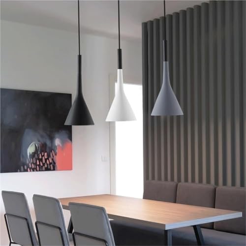 Suspension design de trompette pour éclairer et décorer un comptoir de réception - 5