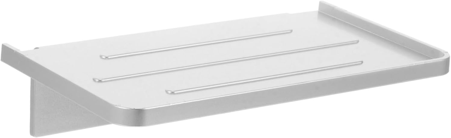 5pcs Bathroom Shelf Wall Mount Hanging Organizer Phone Holder No Drilling Shelf for Bathroom Storage