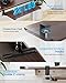 Small Keyboard Tray Under Desk, Pull Out Keyboard & Mouse Tray with Adjustable C-clamp, 20(25.9 Including Clamps) x 11.8 Inch Slide Out Computer Keyboard Drawer Mouse Tray for Typing, Walnut