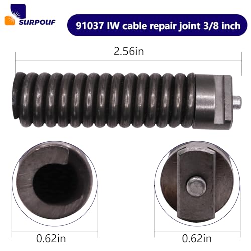91037 IW Cable Repair Coupling 3/8-Inch Compatible with Drain Cleaning Cable (1) by SURPOUF - Used condition - Image 2