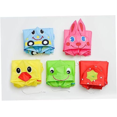 KESYOO Capa De Chuva Infantil Com Capuz Capa De Chuva Reutilizável Poncho De Chuva Para Meninas Meni