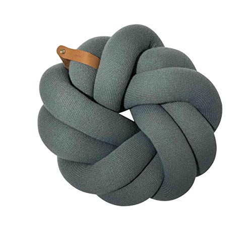 Adorist - Knotenkissen - Blossom - geknotetes Kissen - Knotenform - Dekokissen - Ellenbogenablage - Grey Cover
