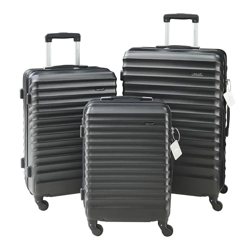 Tre misure per ogni viaggio e per tutta la famiglia - Con valigie in tre misure diverse, il set è pensato per accompagnare ogni tipo di viaggio, dal breve soggiorno alla lunga vacanza. La varietà di taglie lo rende ideale sia per viaggiatori singoli sia per nuclei familiari che desiderano un bagaglio dedicato per ciascuno.