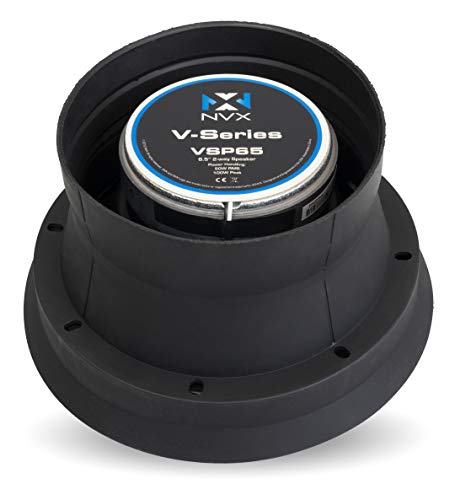 Image of NVX XBAF65 2 Piece 6.5 inch or 6.75 inch Weatherproof Silicone Rubber Speaker Baffle Kit