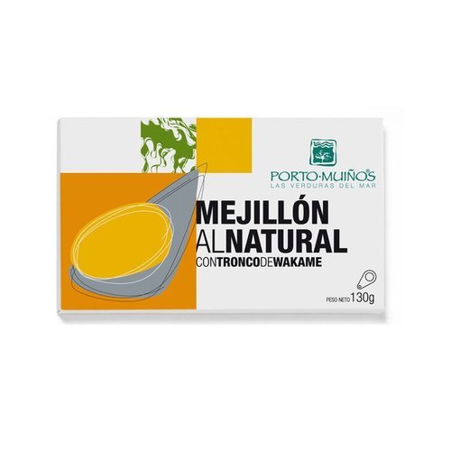 Mejillón al Natural con Tronco de Wakame 125 gr de Porto Muiños