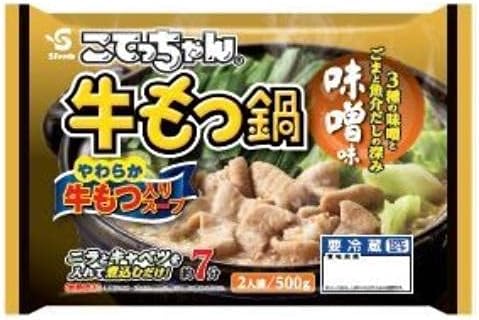 Amazon エスフーズ こてっちゃん牛もつ鍋 味噌味 500g エスフーズ 惣菜 通販
