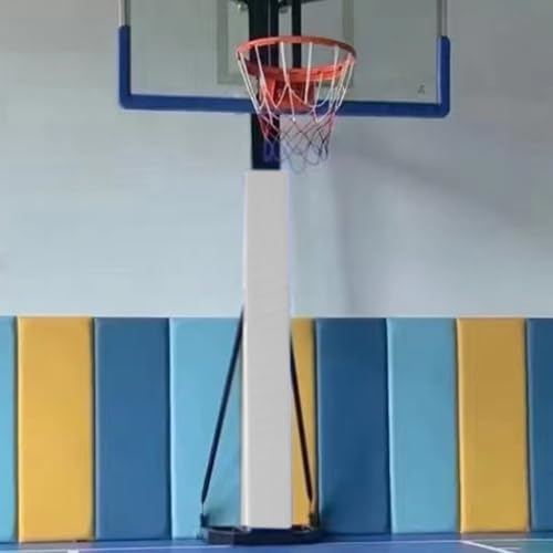 �o�X�P�b�g�{�[���|�[���p�b�h �o�X�P�b�g�{�[���|�[���p�p�b�h���b�v�A���E���h�A�n�����T�|�[�g�|�[�����b�v���J�o�[�A�h���X�N�G�A�K���[�W���ی�p�b�h(White 4ft/122cm,11x11"/28x28cm)