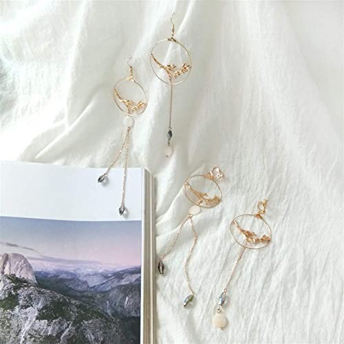 Pendientes de plata de ley 925 con diseño de crisantemo y collar elegante 6