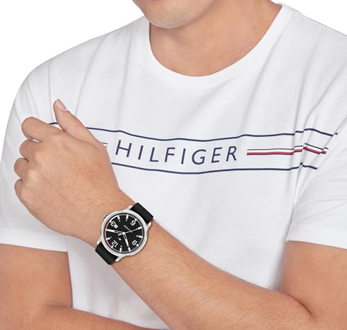 Image of Tommy Hilfiger Black Dial Round Shaped Casual Men Watch TH1710481W