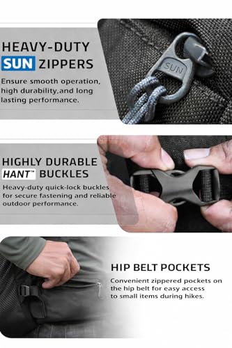 Image of hiker's way 75+5 Ltrs Rucksack bags Rucksacks for men Trekking bags for men backpacks Travelling Bag For men and women with waterproof compartment with rain cover