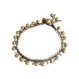 Ideabracelets Foot Jewelry Beach Wearing, Boho Ankle Bracelets For Women, Gypsy Foot Bracelet, Brass