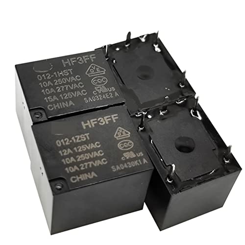 Relais HF3FF 24V 5PIN haute capacité 12A commutation stable 5 unités