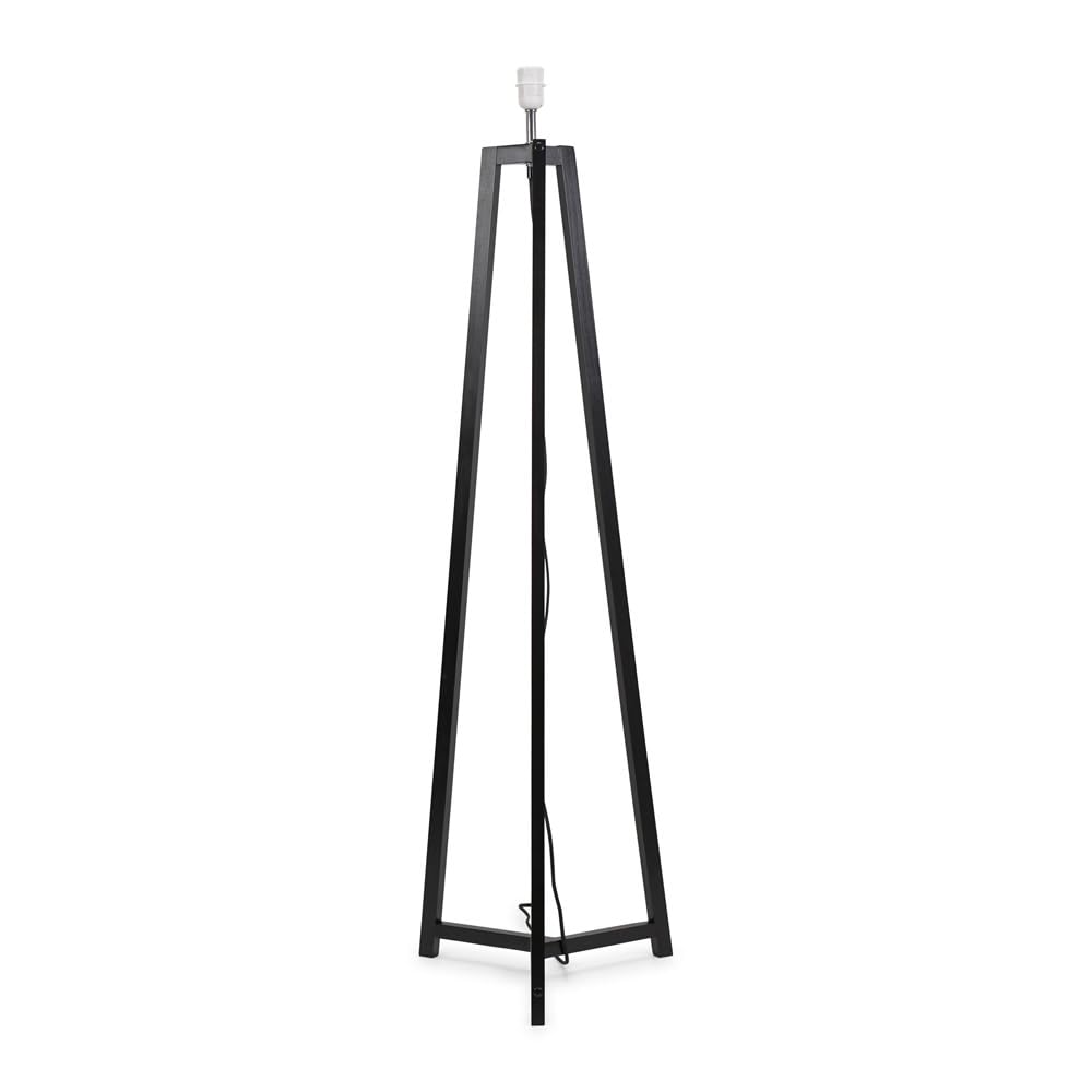 Valuelights Lottie Black Wood Tripod Floor Lamp Base from B&Q