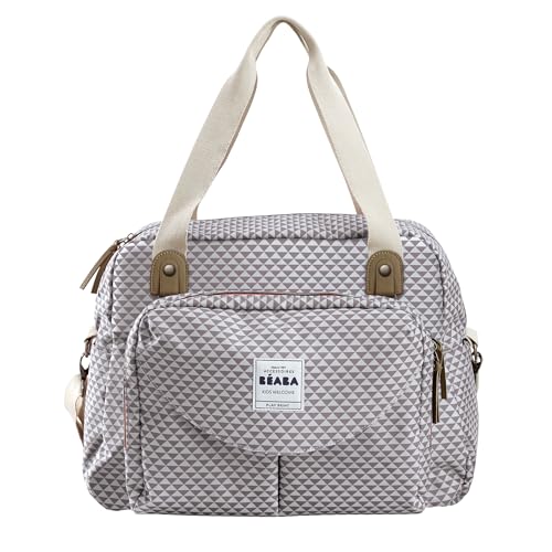 BÉABA, Sac à Langer Genève II, Modulable, Grande contenance, Rangements multiples, Pochette avant amovible, Matelas, Pochette repas isotherme, Système...