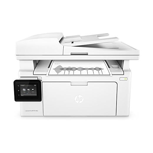 HP LaserJet Pro M130fw Laserdrucker Multifunktionsgerät (Drucker, Scanner, Kopierer, Fax, WLAN, LAN, Airprint) weiß