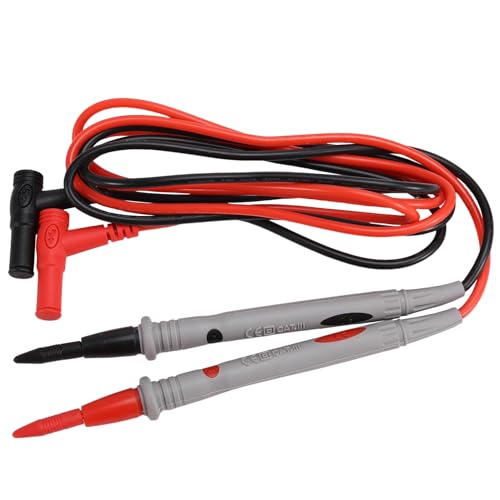 Surluoen Sonda de Prueba Bolígrafo Multímetro Cables de Prueba de Silicona 20A 1000V Sondas de Aguja Reemplazables Cables de Prueba para Multímetro