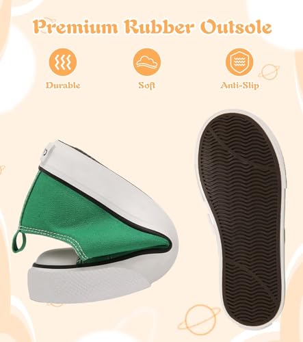 Image of Toddler Little Kid Cushioned Canvas Shoes Slip On Sneakers Soft and Durable