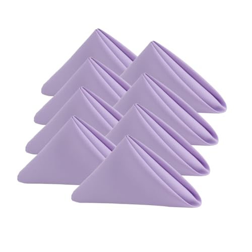 KOFFOTA Purple Cloth Napkins Set of 8, 18x18 inch,Spring Decorations for Table,Made...