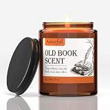Aohoofull Scented Candles Gifts for Book Lovers, Soy Wax Candles,Fall Candle Inspired Gift Ideas for Readers,Women, Bookworm, Librarian, Men, Friend, 8 oz