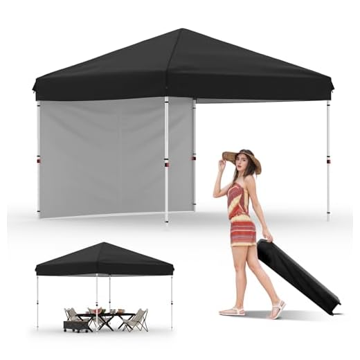 Best weather proof standing umbrella GarveeLife Portable Pop Up Canopy Tent