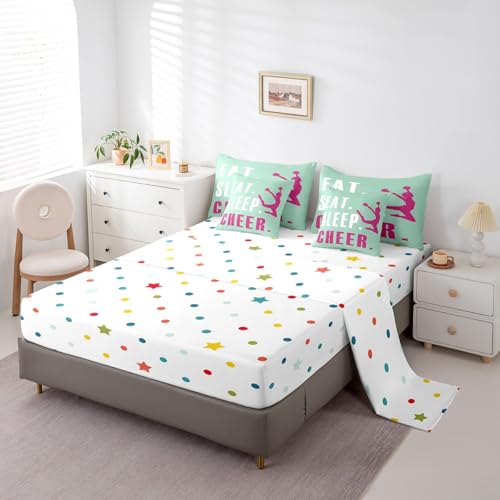 Image of Feelyou Cheer Comforter Set King Size 7 Piece for Kids Teens
