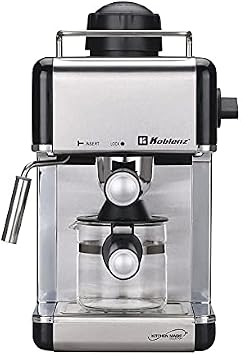 Amazon.com: Koblenz CKM-650 EIN Kitchen Magic Collection - Cafetera de  espresso y capuchino (4 tazas, talla única), color negro : Hogar y Cocina