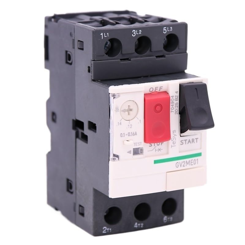 Disjoncteur de moteur GV2ME01 3P 0,16A magnéto-thermique pour coffret élec