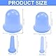 Asfrode 8 Pcs Schröpfgläser Silikon, Schröpfgläser aus Silikon, Schröpfen Silikon Schröpfen Cups Massagegeräte Tools Set für Körper und Gesicht Schröpfen gegen Cellulite Verspannungen Falten (Blau)