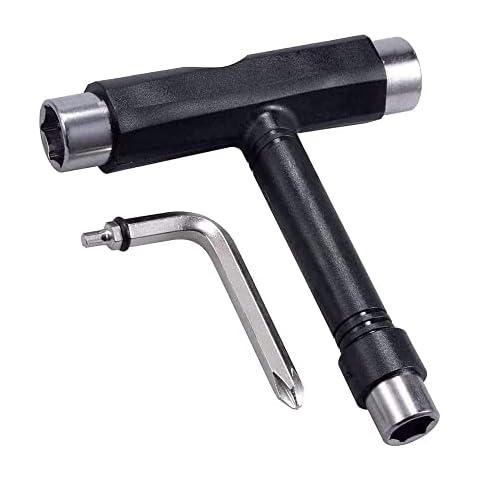 Deecam Herramienta de Skateboarding en T con Llave Allen y Destornillador Phillips Cover