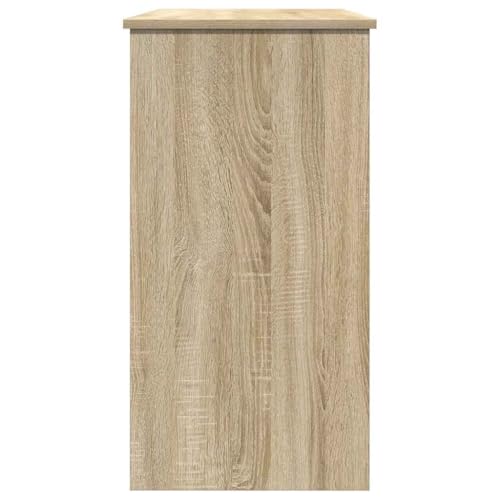 Bureau en bois compact chêne Sonoma pour optimiser les petits espaces de travail