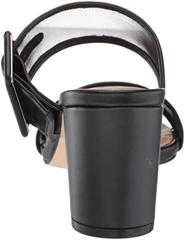 Chinese Laundry Women's Yummy Heeled Sandal, Black Mesh, 7 | Image 2