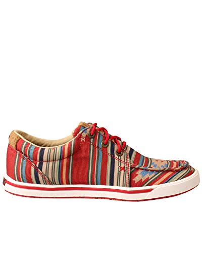 Twisted X Women's Hooey Loper, Moc Toe, Fiesta Aztec, 6.5 M2