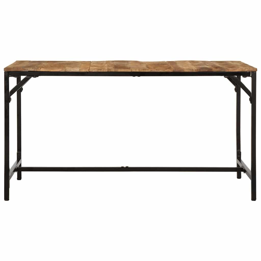 Stół do jadalni z litego drewna mango 140 x 70 x 75 cm ze strukturą