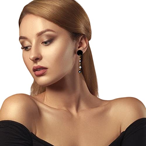 Dicosmetic 40Pcs Flat Round Stud Earring Findings Stainless Steel Earrings Electrophoresis Black Earrings Posts With 1.6Mm Loop And Earring Backs For Diy Earring Making Supplies, Pin: 0.8Mm #TOP5