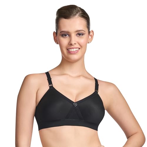 Image of TRYLO Women's Cotton Solid Regular Fit Bra