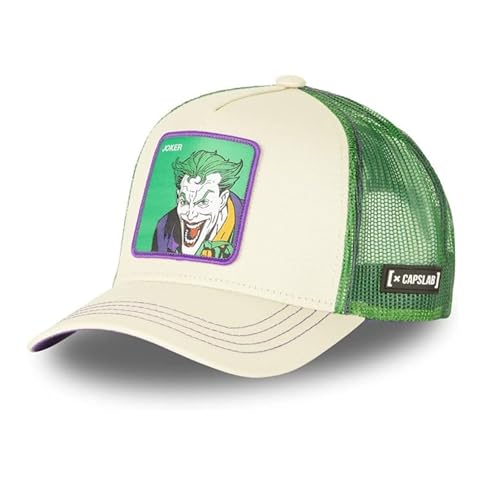 Capslab Joker DC Batman Beige Green Trucker Cap - One-Size