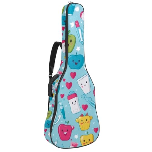 Housse guitare étanche 109 cm sans rembourrage finie la pluie avec les deux poches