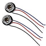 Hbxdeco 2PCS 1157 LED Bulb Socket Plug, 2057 2357 7528 Waterproof Turn Signal Light Socket Base Holder Wiring Harness, Automotive Tail Light Brake Light Base Plug Connector