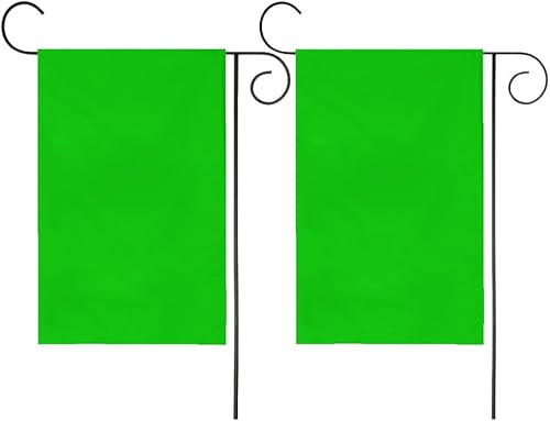 Miniatura 9 de Flaglink Bandera de jardín en blanco de color morado sólido de 12 x 18 pulgadas, banderas moradas lisas resistentes de doble cara para bricolaje