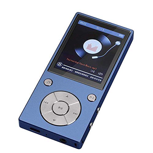 ChenFec Lecteur MP3 Bluetooth avec écran coloré 16 Go 2,4 pouces