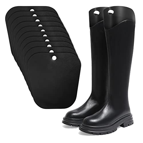 Stiefelspanner 10 Blatt Stiefelformer Wiederverwendbar Kunststoff Stiefelhalter Form Einsätze Hoch Stiefel Unterstützung für Herren und Damen Cover