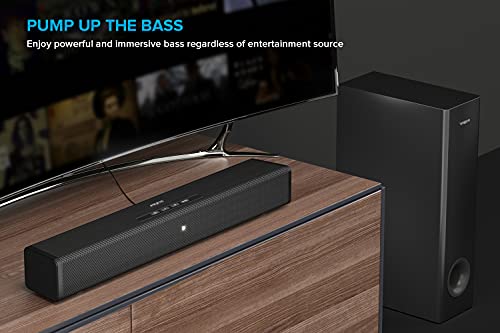 Image of Creative Stage 360 2.1 240W Soundbar with Dolby Atmos and Subwoofer for TV /Computers /Ultrawide Monitors, Surround Sound with HDMI ARC /2.0, Bluetooth, Optical Input, and IR Remote