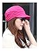 Fashion Hat Cap with Brim Visor for Woman Ladies, Best for Daily Use (Plum Red)
